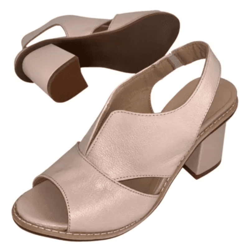 Damen-Ledersandalen mit Blockabsatz, offener Zehenpartie, Bordeauxrot