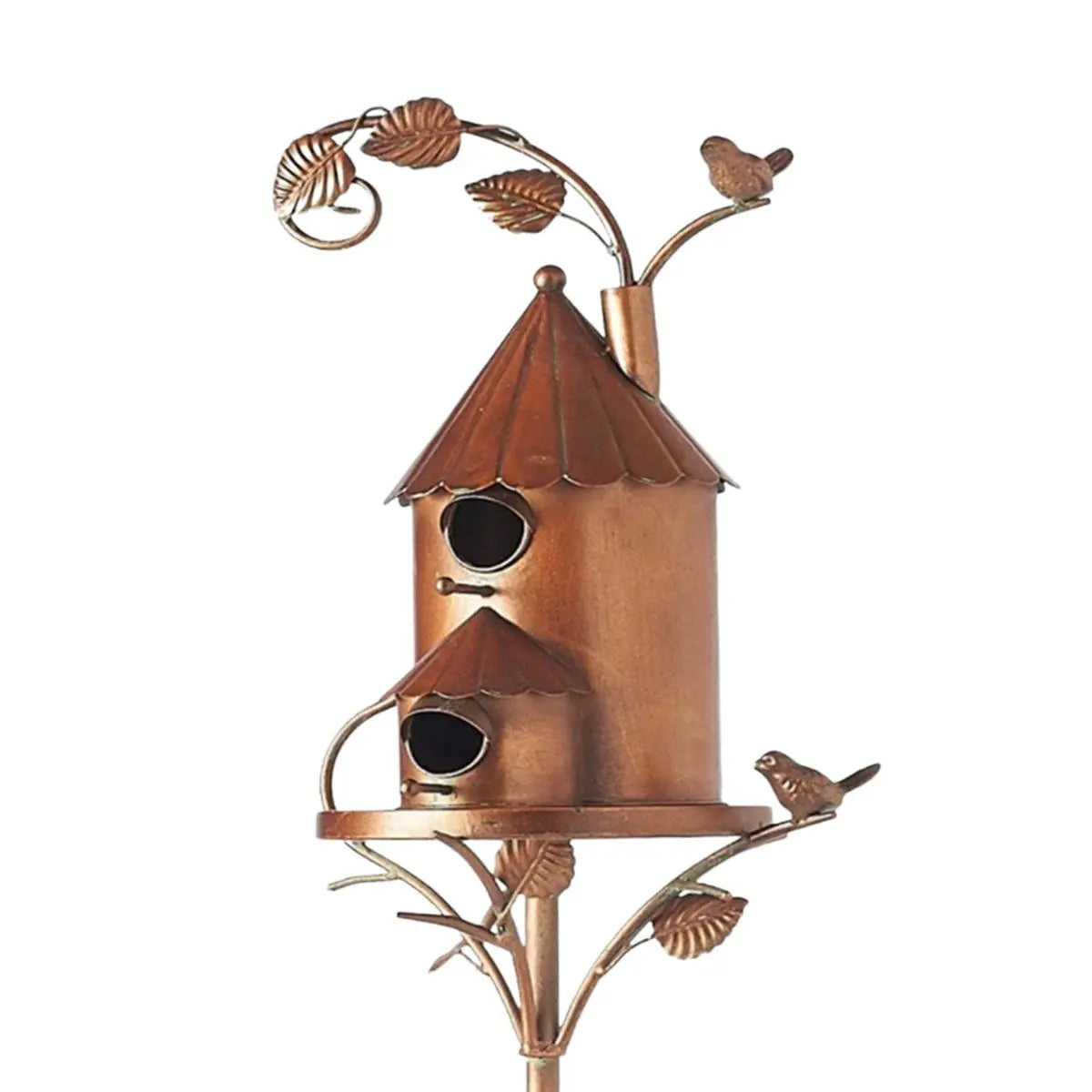 ガーデンピック付きメタル鳥小屋 - ヴィンテージ風、5種類