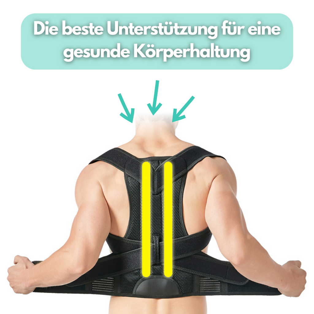 Ergonomiskt justerbart ventilerande hållningsstöd — unisex