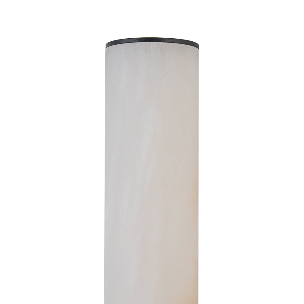 60cm LED-væglampe – alabast, dæmpbar 3000K, messing/sort