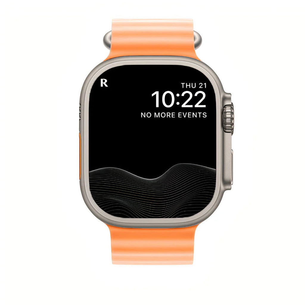 40-49 mm:n silikoninen venyvä nauha - keltainen/sininen/valkoinen/oranssi