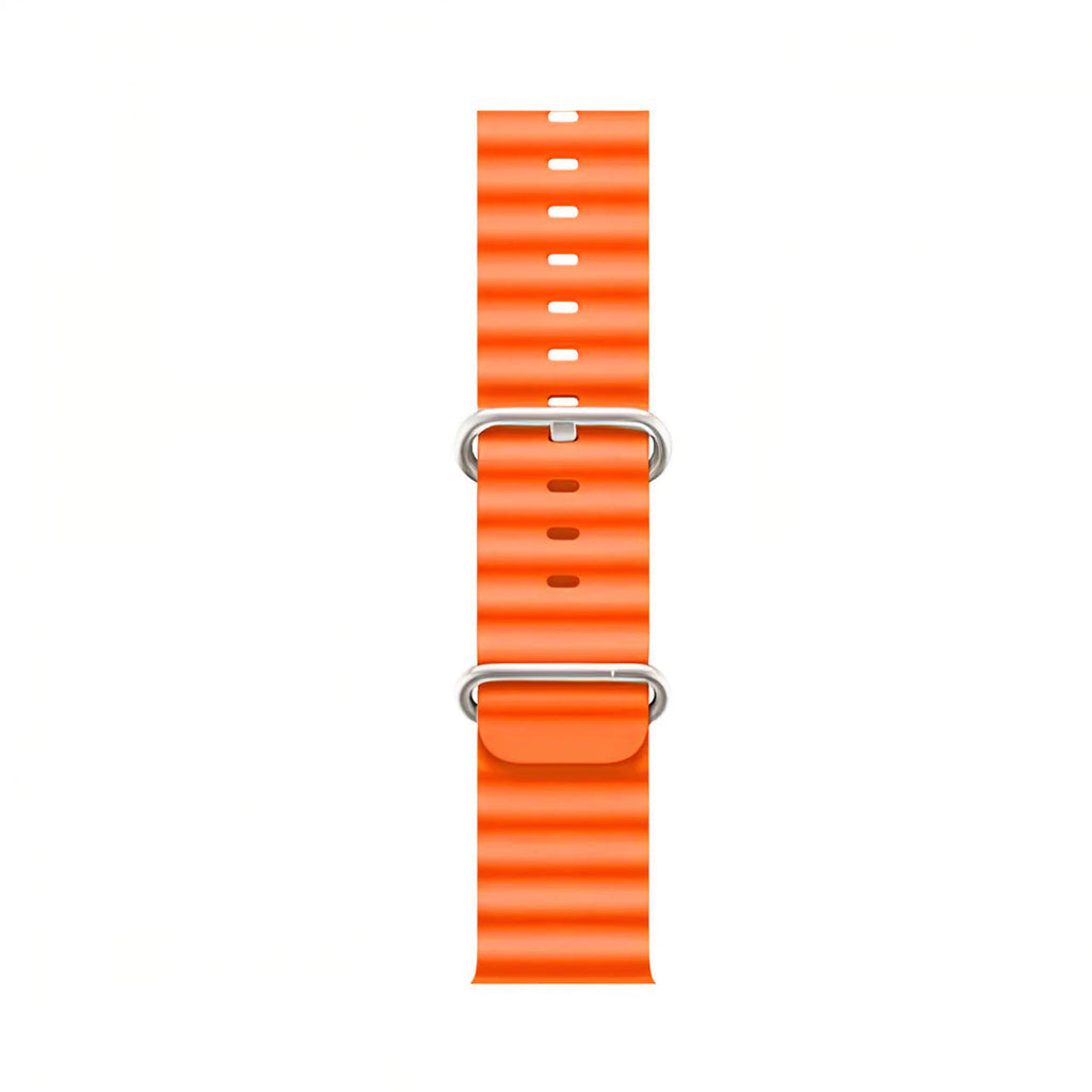 40-49 mm:n silikoninen venyvä nauha - keltainen/sininen/valkoinen/oranssi