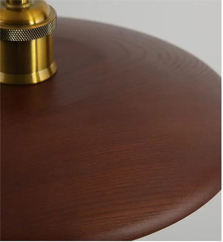 LumiCrest Handcrafted Wooden Ceiling Lamp — Modern Design