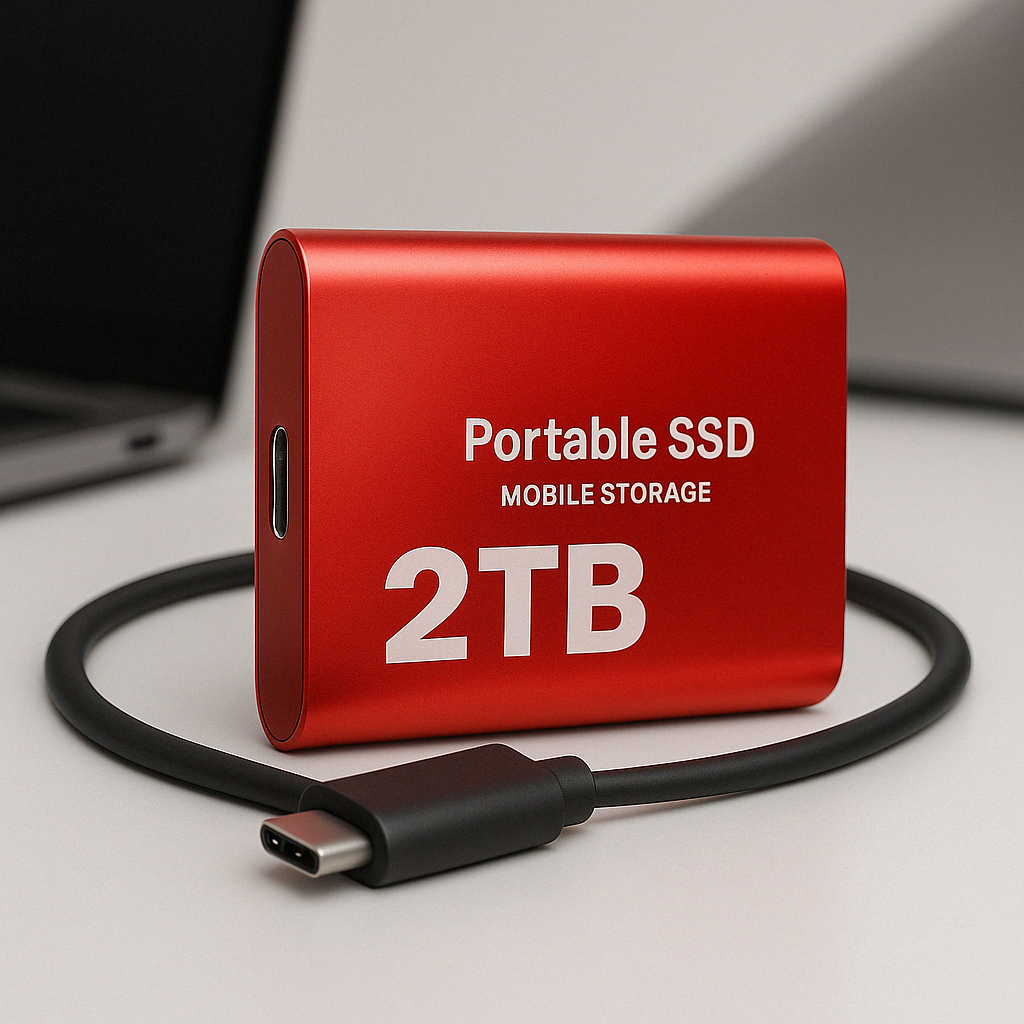 Tragbare Hochgeschwindigkeits-SSD – kompakter externer Datenspeicher