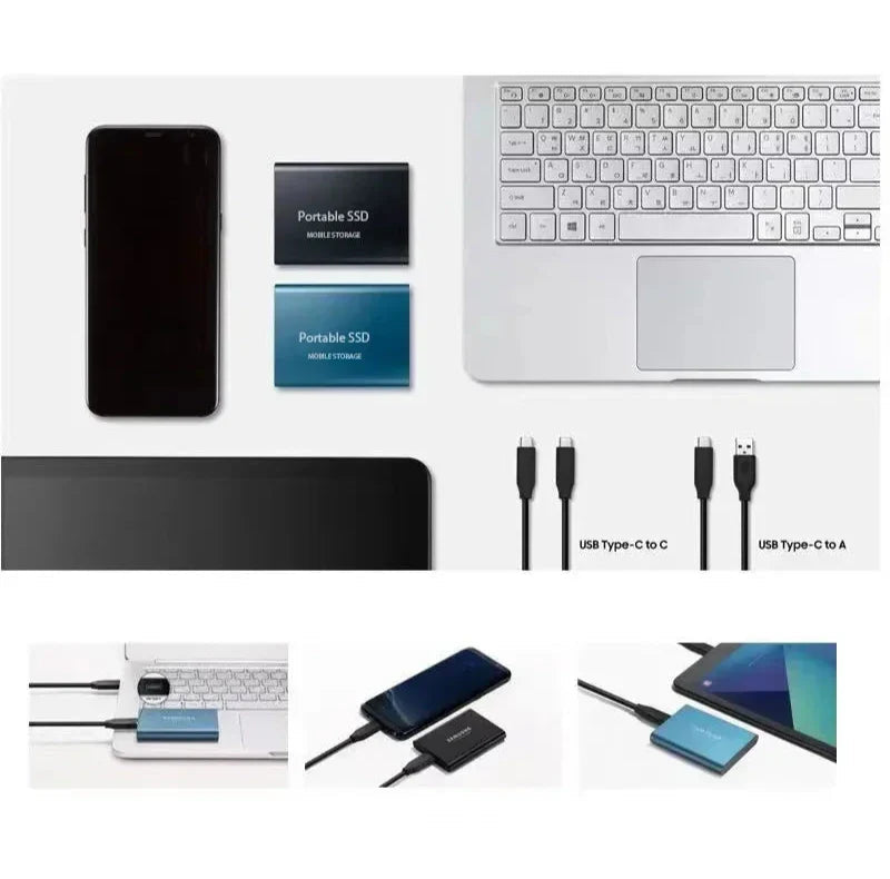 Tragbare Hochgeschwindigkeits-SSD – kompakter externer Datenspeicher