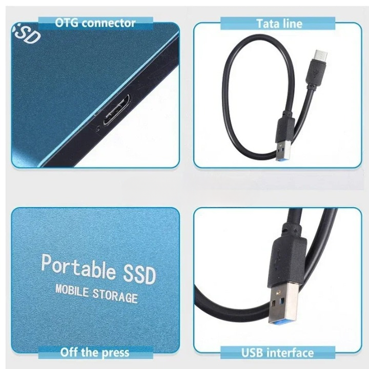 Tragbare Hochgeschwindigkeits-SSD – kompakter externer Datenspeicher