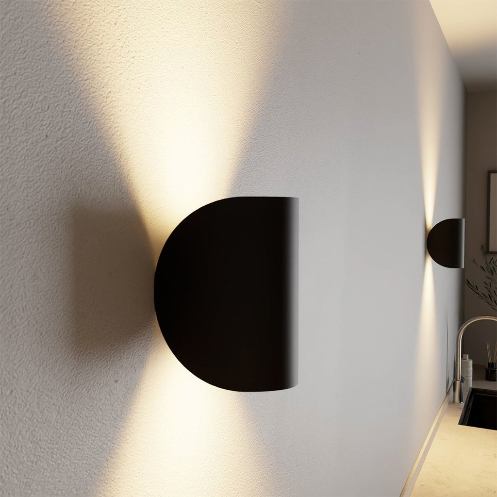 Lampă de perete LED rotativă — reglabilă, alb-negru