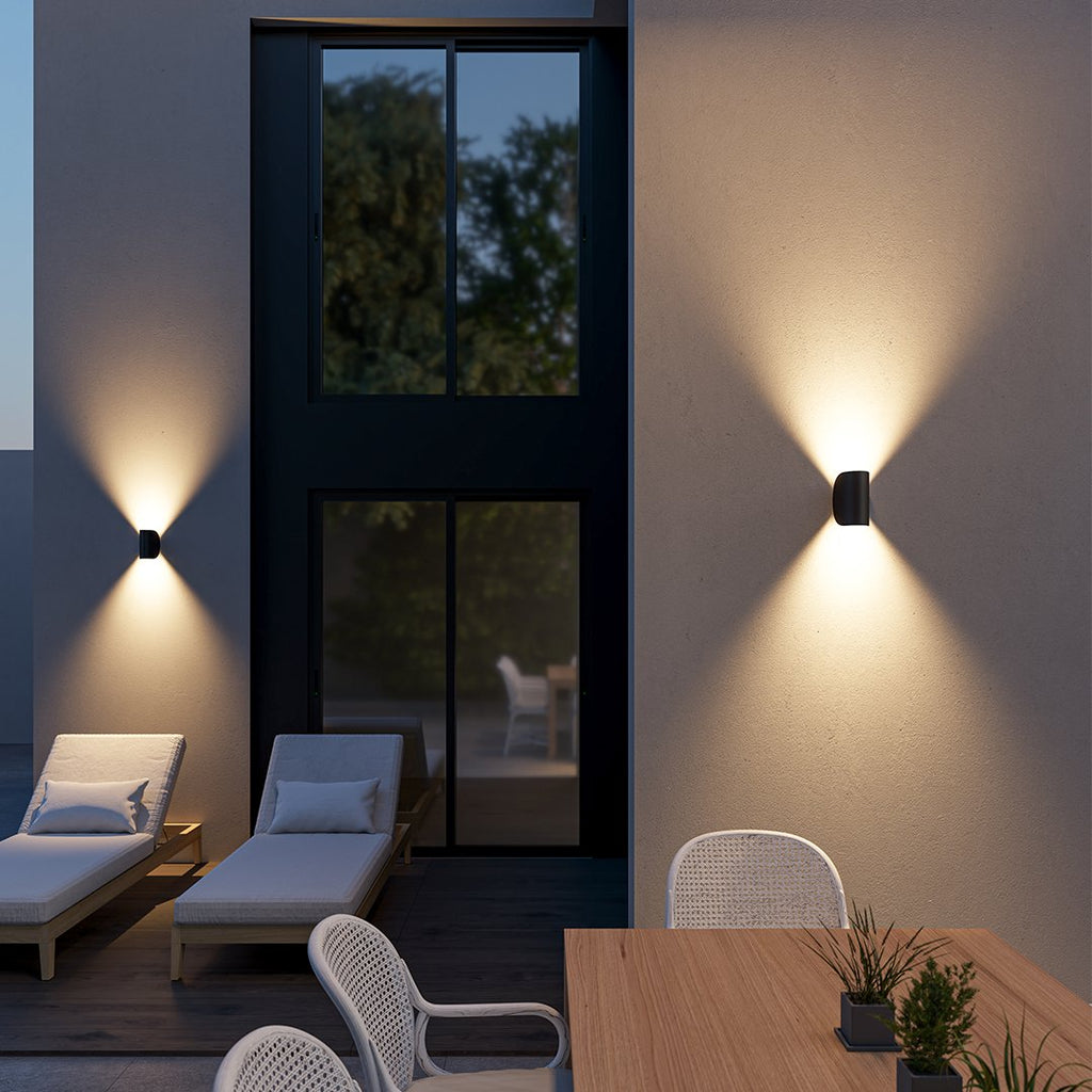 Lampă de perete LED rotativă — reglabilă, alb-negru