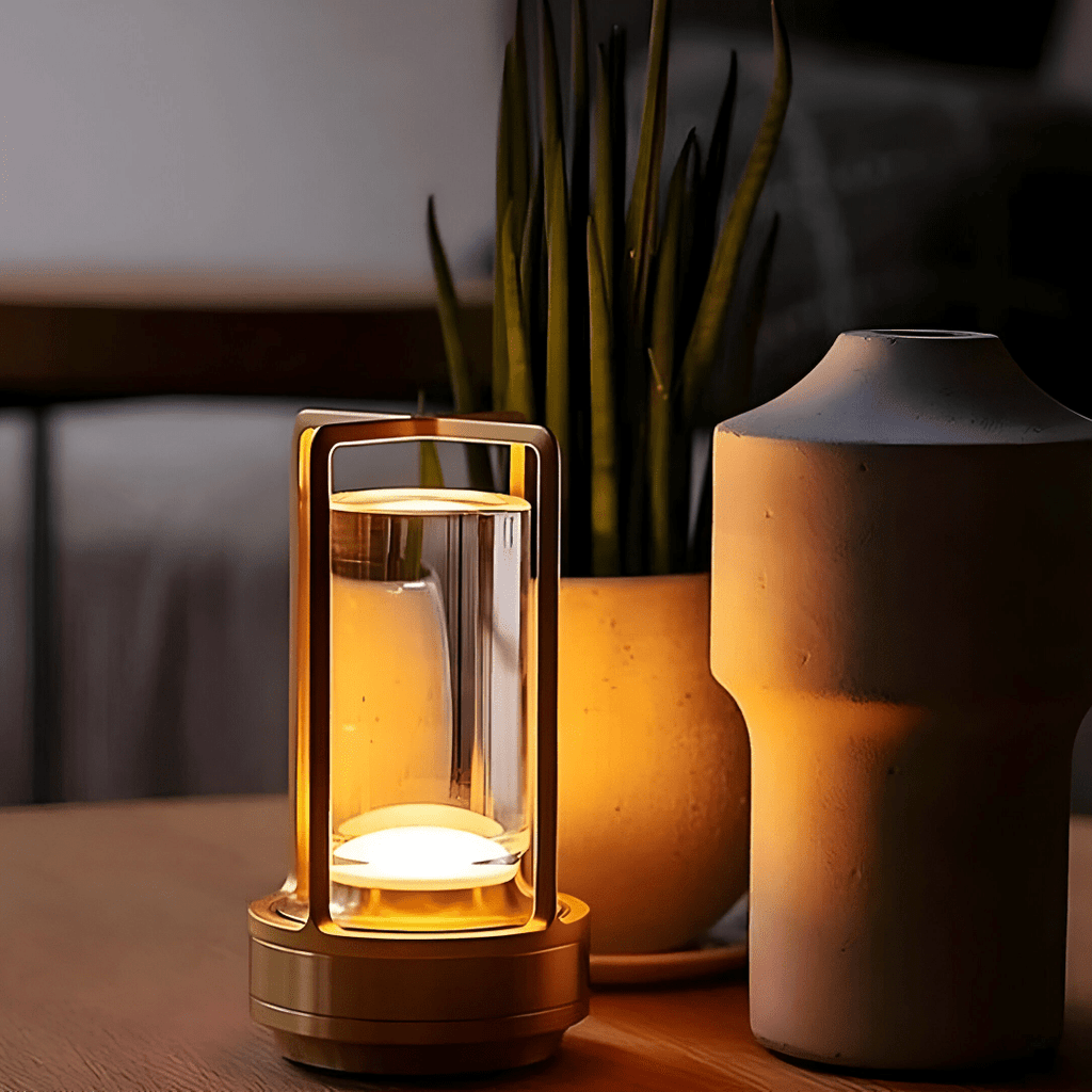 NovaBeam Waterproof Portable LED Table Lamp — Cordless Rechargeable, Compact Design