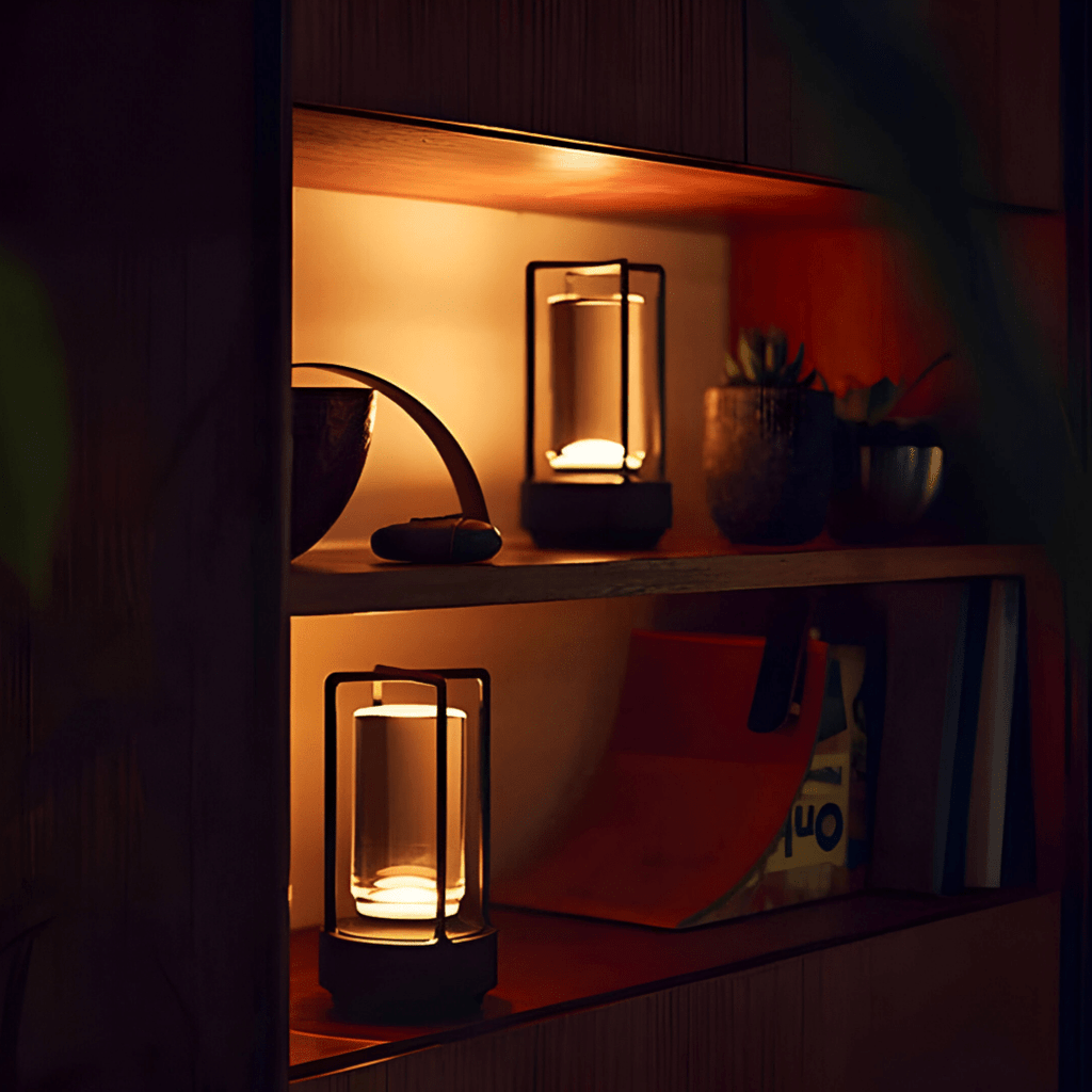NovaBeam Waterproof Portable LED Table Lamp — Cordless Rechargeable, Compact Design