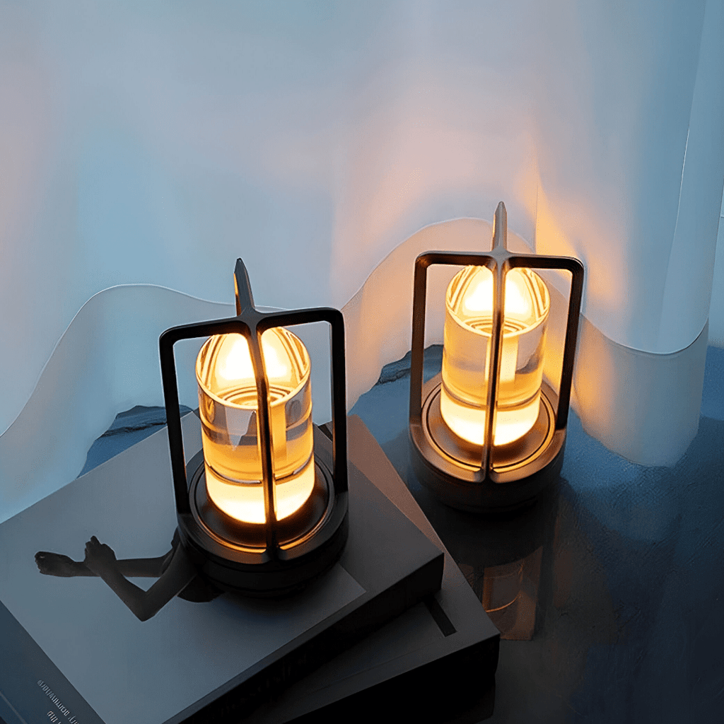 NovaBeam Waterproof Portable LED Table Lamp — Cordless Rechargeable, Compact Design
