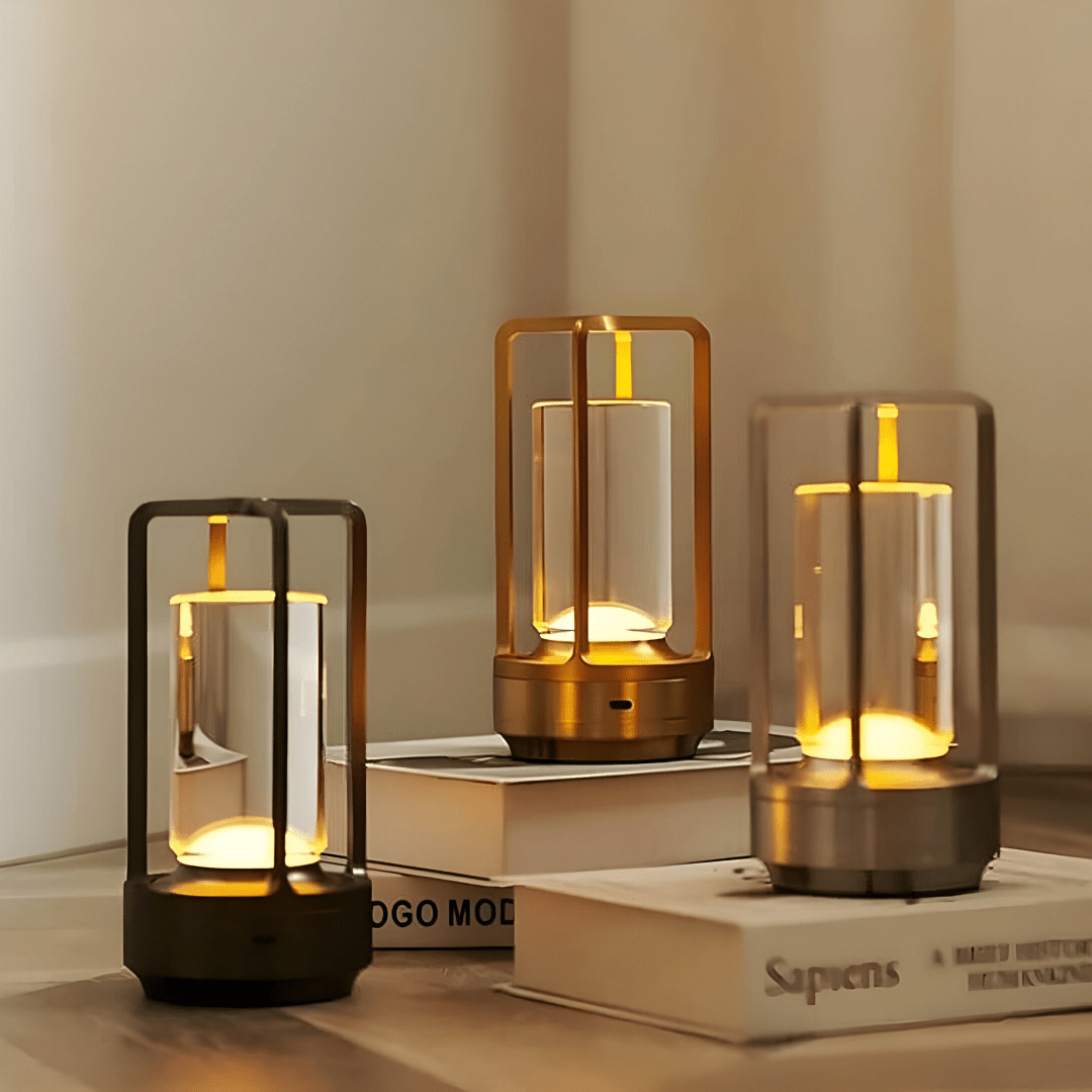 NovaBeam Waterproof Portable LED Table Lamp — Cordless Rechargeable, Compact Design