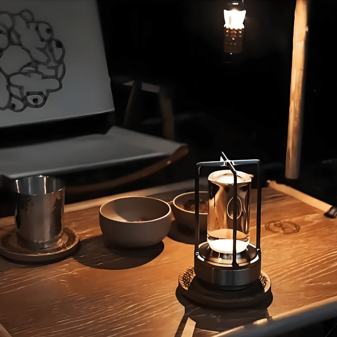 NovaBeam Waterproof Portable LED Table Lamp — Cordless Rechargeable, Compact Design