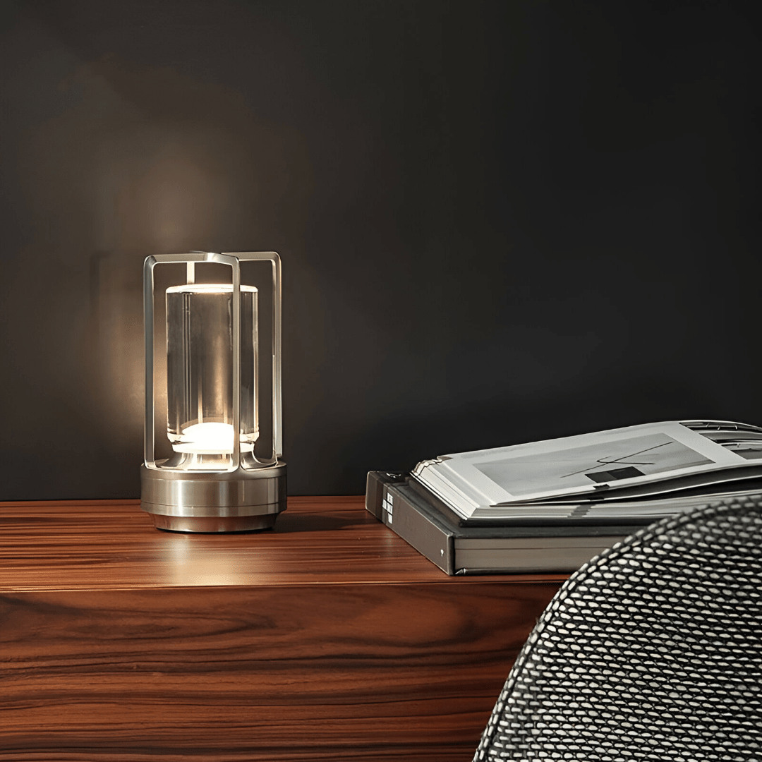 NovaBeam Waterproof Portable LED Table Lamp — Cordless Rechargeable, Compact Design