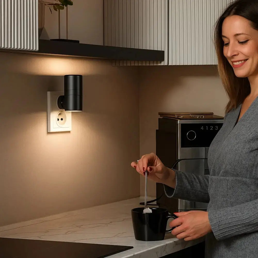 LED-Nachtlicht — 1 W, 100 Lumen warmweiß, dimmbarer EU-Stecker