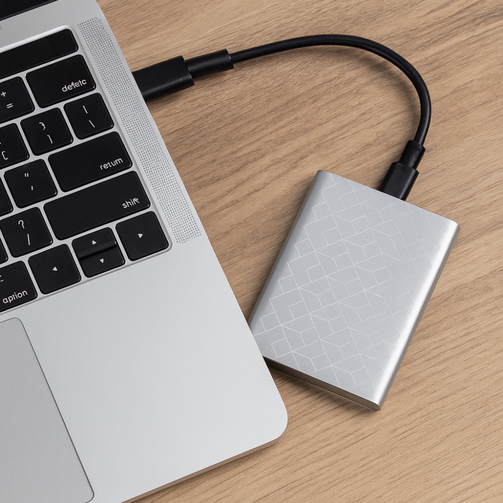 SSD portabil rapid - carcasă din aluminiu, USB 3.1 Type-C