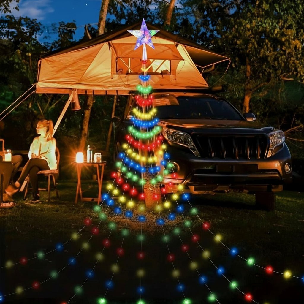 Guirlande lumineuse de Noël AuroraGlow étanche — 8 modes d’éclairage d’ambiance