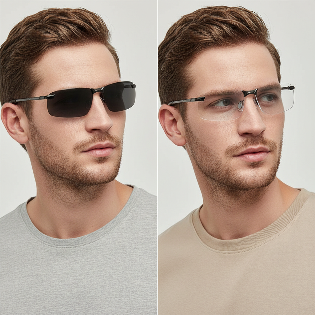 Selbsttönende Brille — polarisiert, UV400, Tag und Nacht