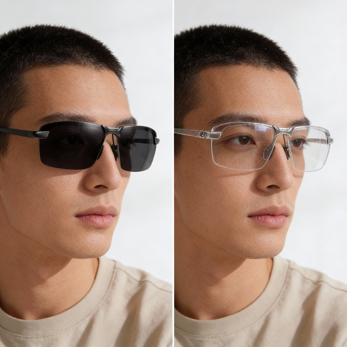 Selbsttönende Brille — polarisiert, UV400, Tag und Nacht