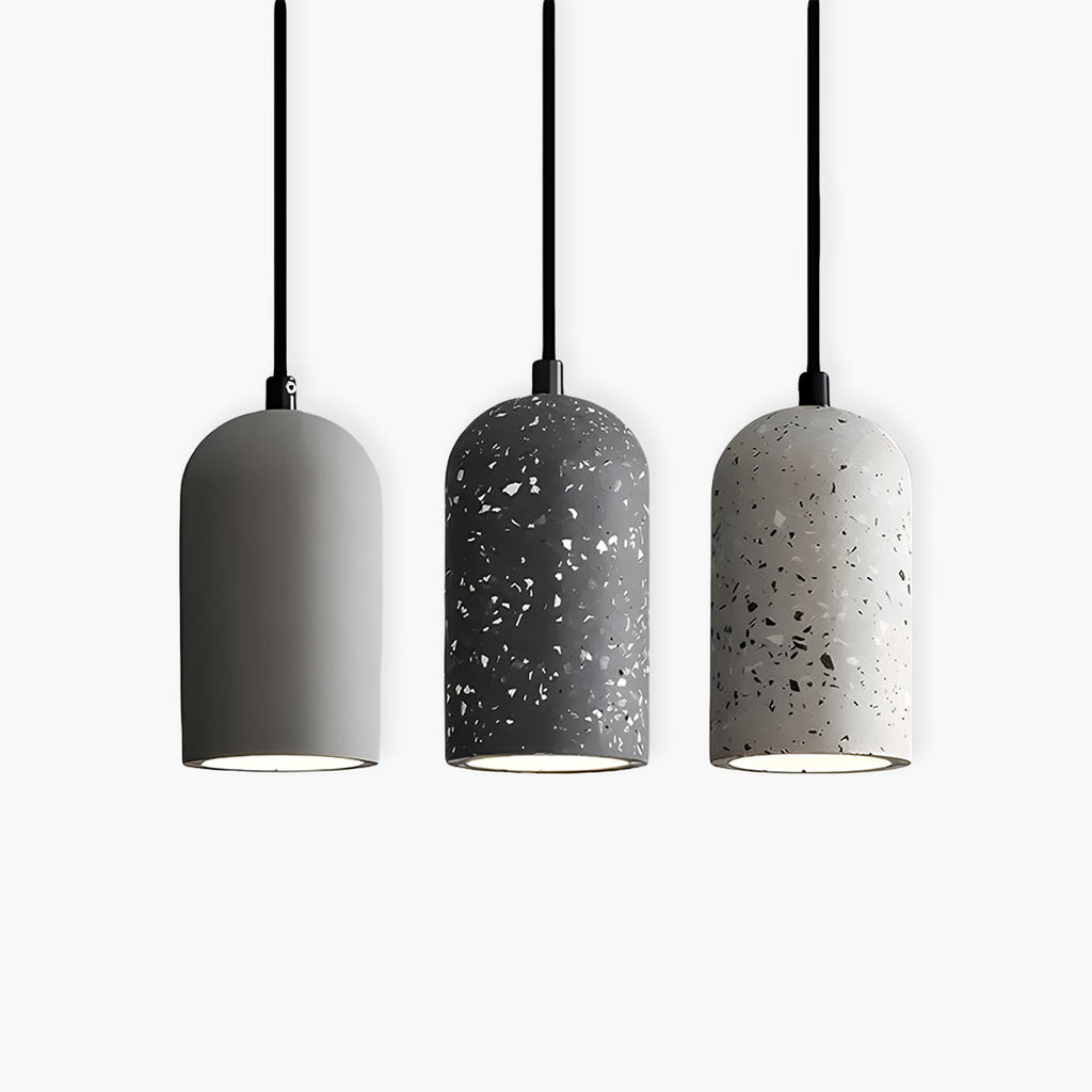 Avela Concrete Pendant Light — Urban Industrial Design, Minimalist Silhouette