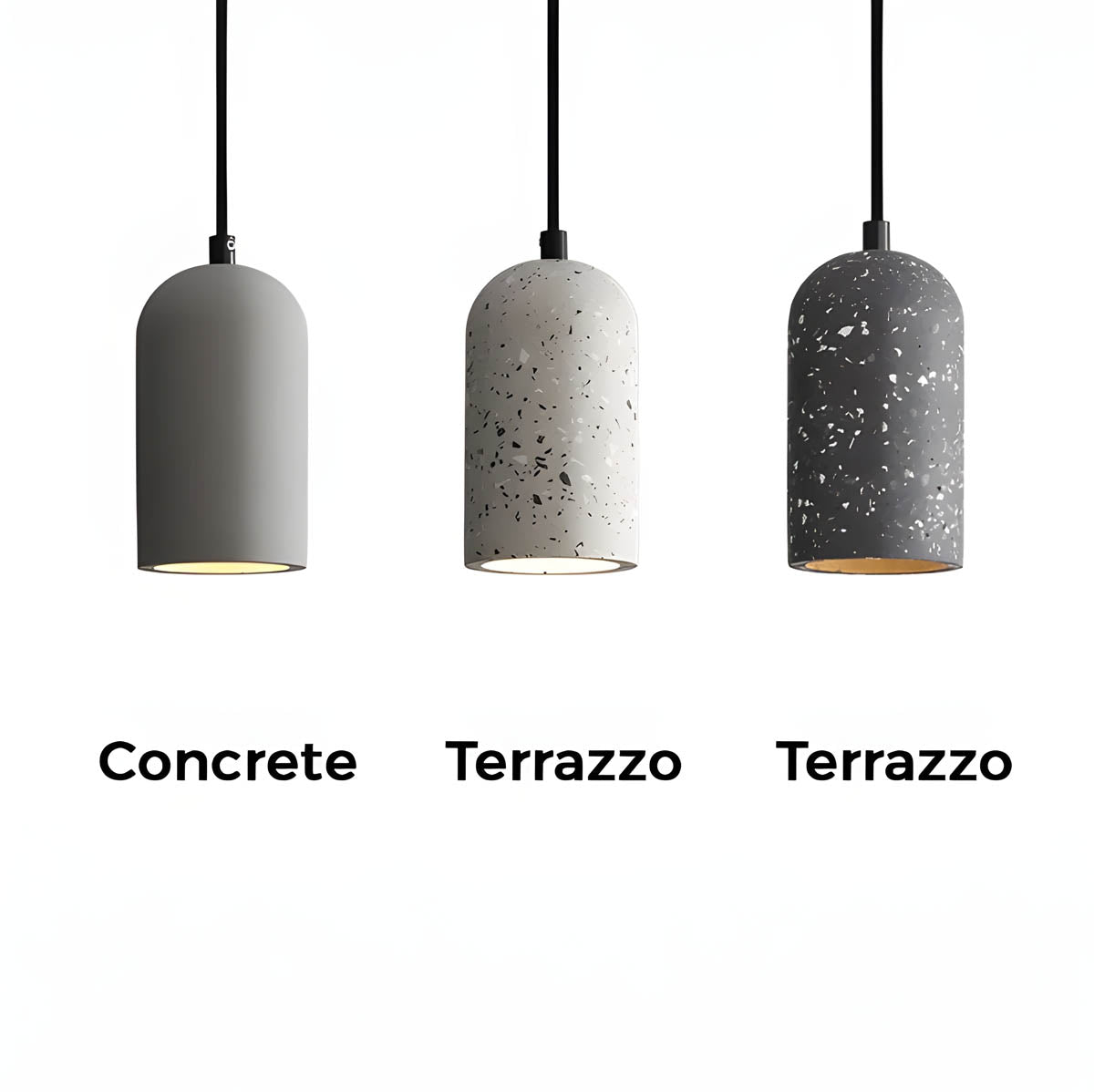 Avela Concrete Pendant Light — Urban Industrial Design, Minimalist Silhouette