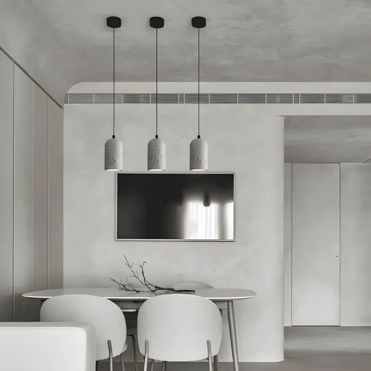 Avela Concrete Pendant Light — Urban Industrial Design, Minimalist Silhouette