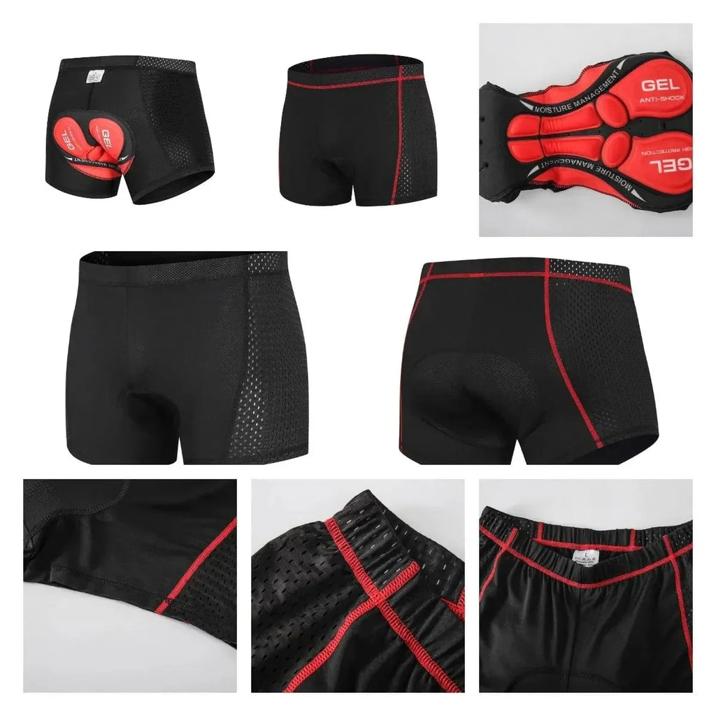 Comfortable 3D Gel Padded Cycling Shorts for Long Rides