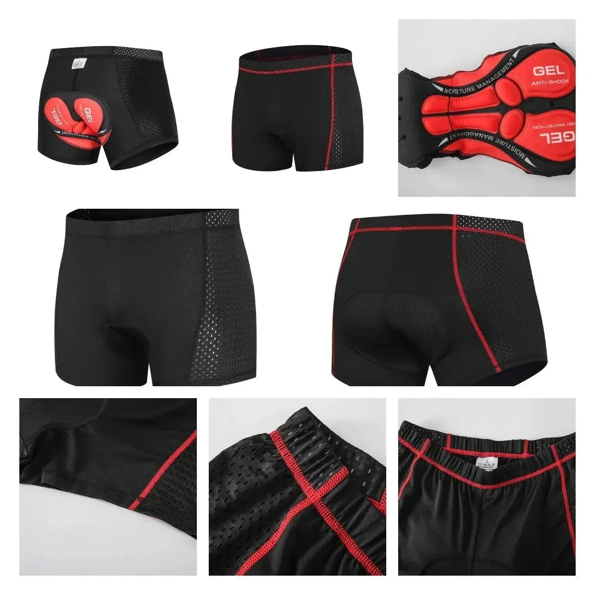 Comfortable 3D Gel Padded Cycling Shorts for Long Rides