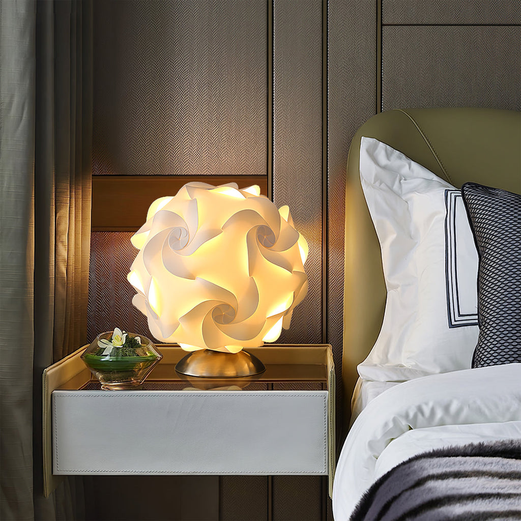 LioraBloom Table Lamp — Floral Accent, Warm Light