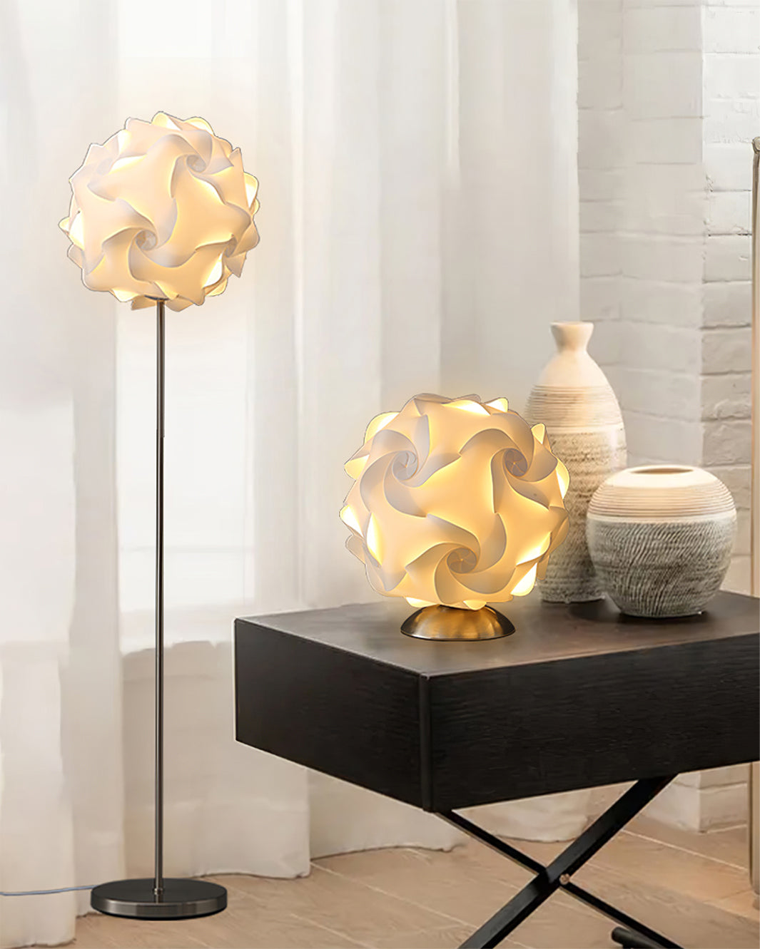 LioraBloom Table Lamp — Floral Accent, Warm Light
