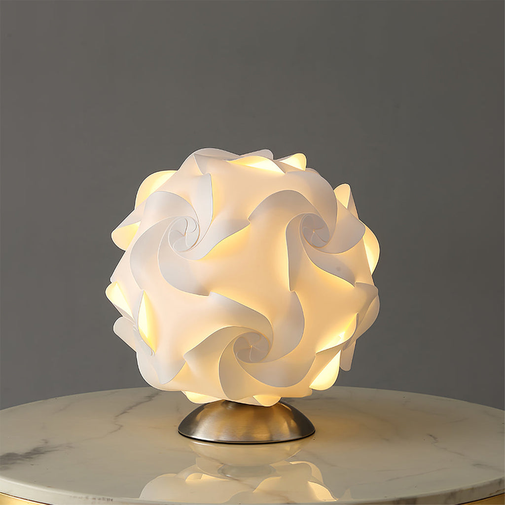 LioraBloom Table Lamp — Floral Accent, Warm Light