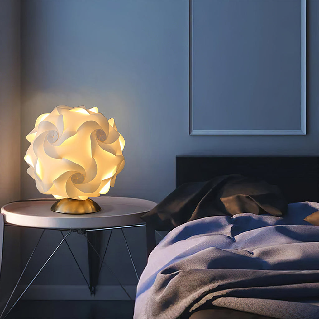 LioraBloom Table Lamp — Floral Accent, Warm Light