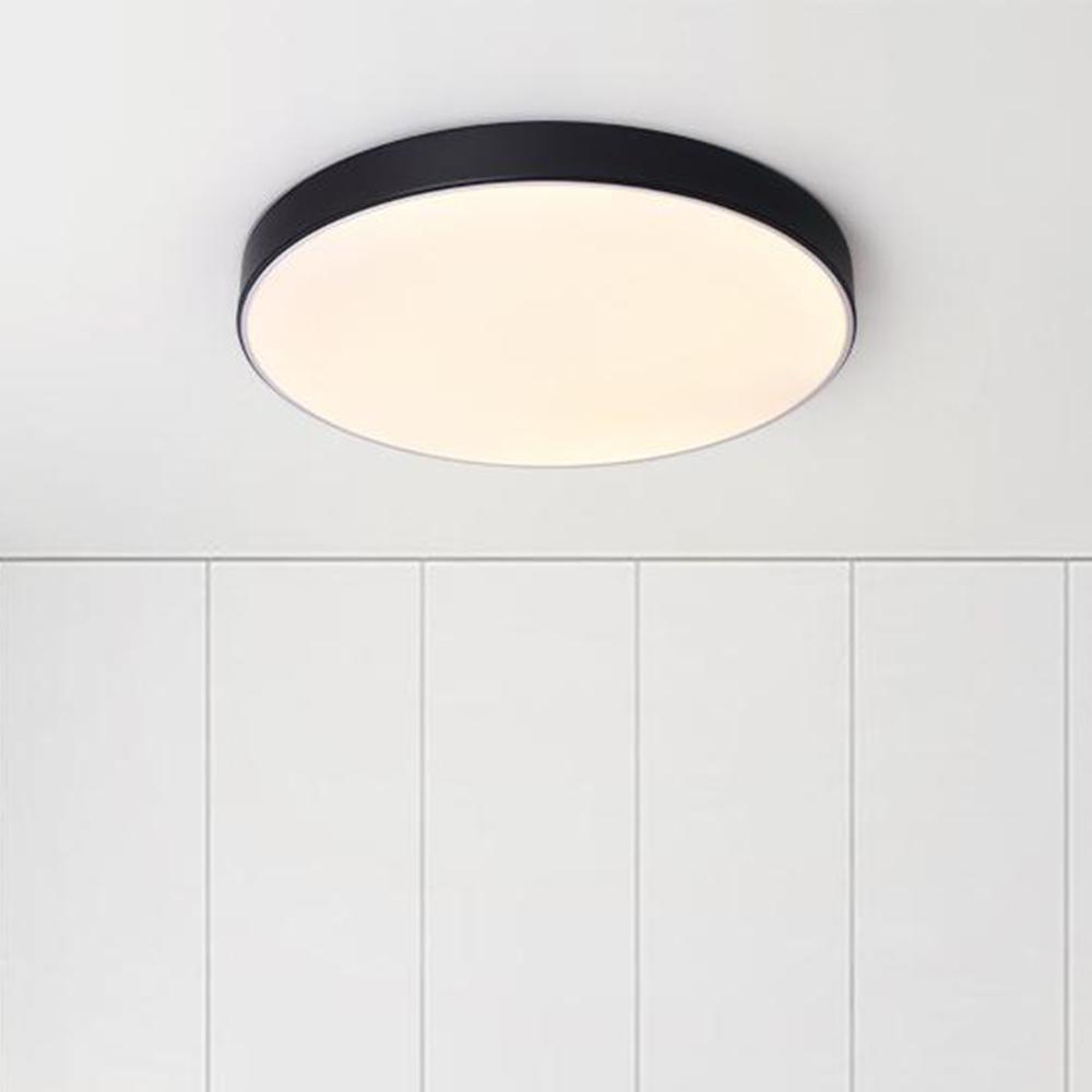 Candeeiro de teto LED moderno de montagem rente — Perfil baixo e elegante, vida útil de 45 000 horas