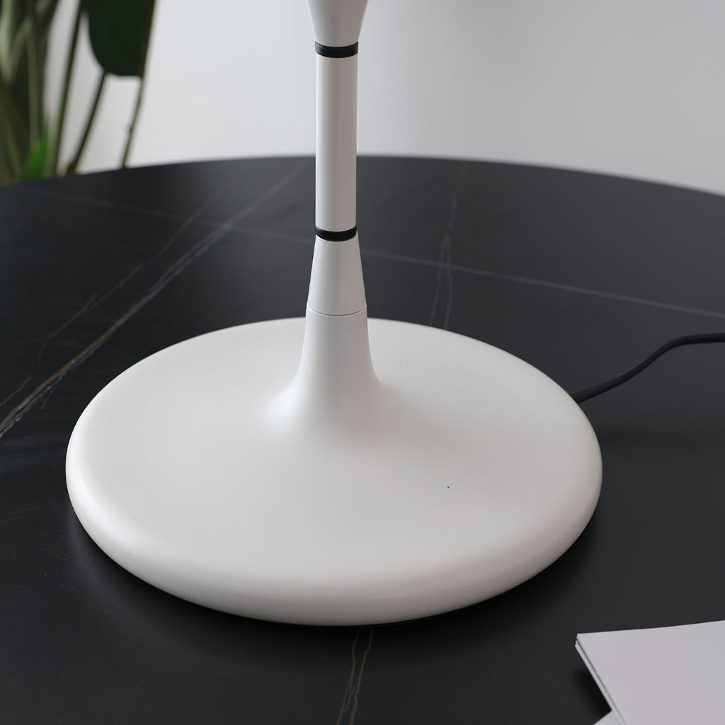 Marinella Acrylic Dome Table Lamp — Black Trim Detail