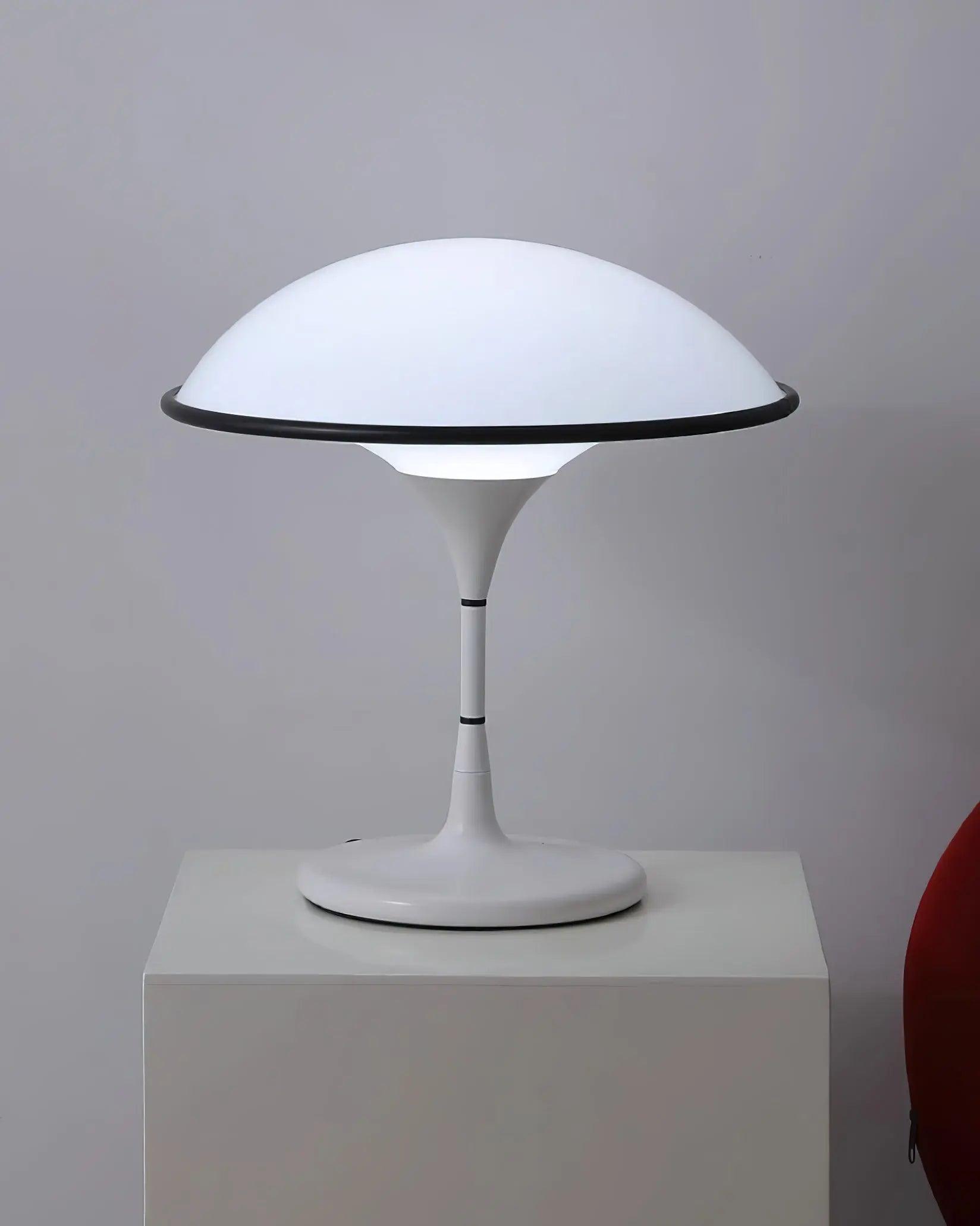 ArdenGlow Nordic Table Lamp — Dome Shade, Black Finish, Slim Stem