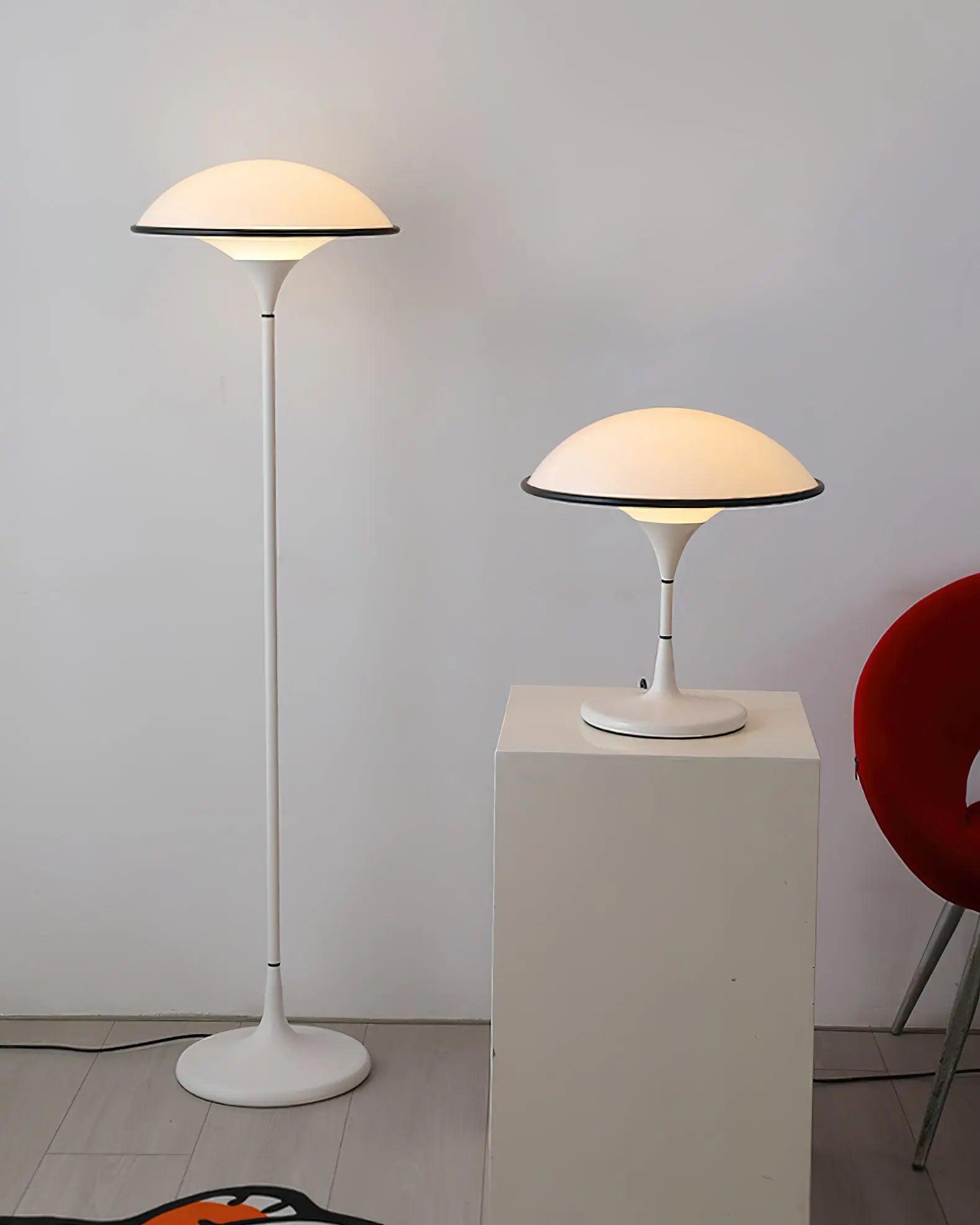 ArdenGlow Nordic Table Lamp — Dome Shade, Black Finish, Slim Stem