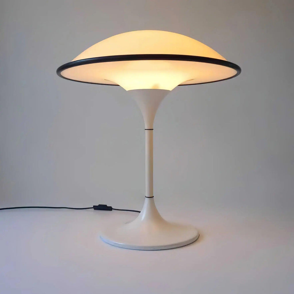 ArdenGlow Nordic Table Lamp — Dome Shade, Black Finish, Slim Stem