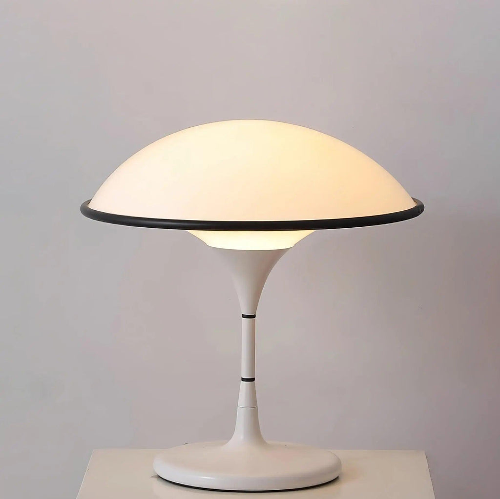 ArdenGlow Nordic Table Lamp — Dome Shade, Black Finish, Slim Stem