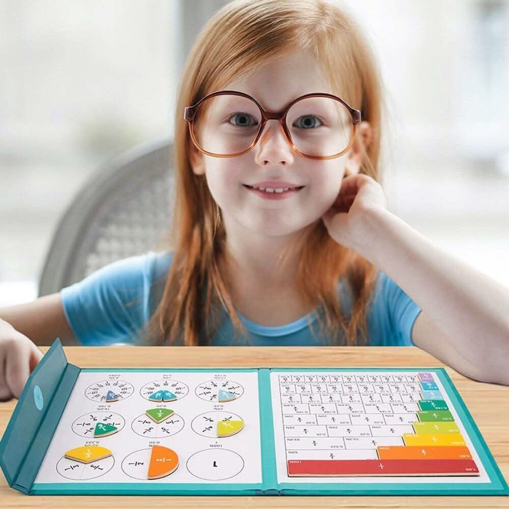 NovaLearn Magnetic Fraction Disc Set — Decimals, Percentages & Fractions
