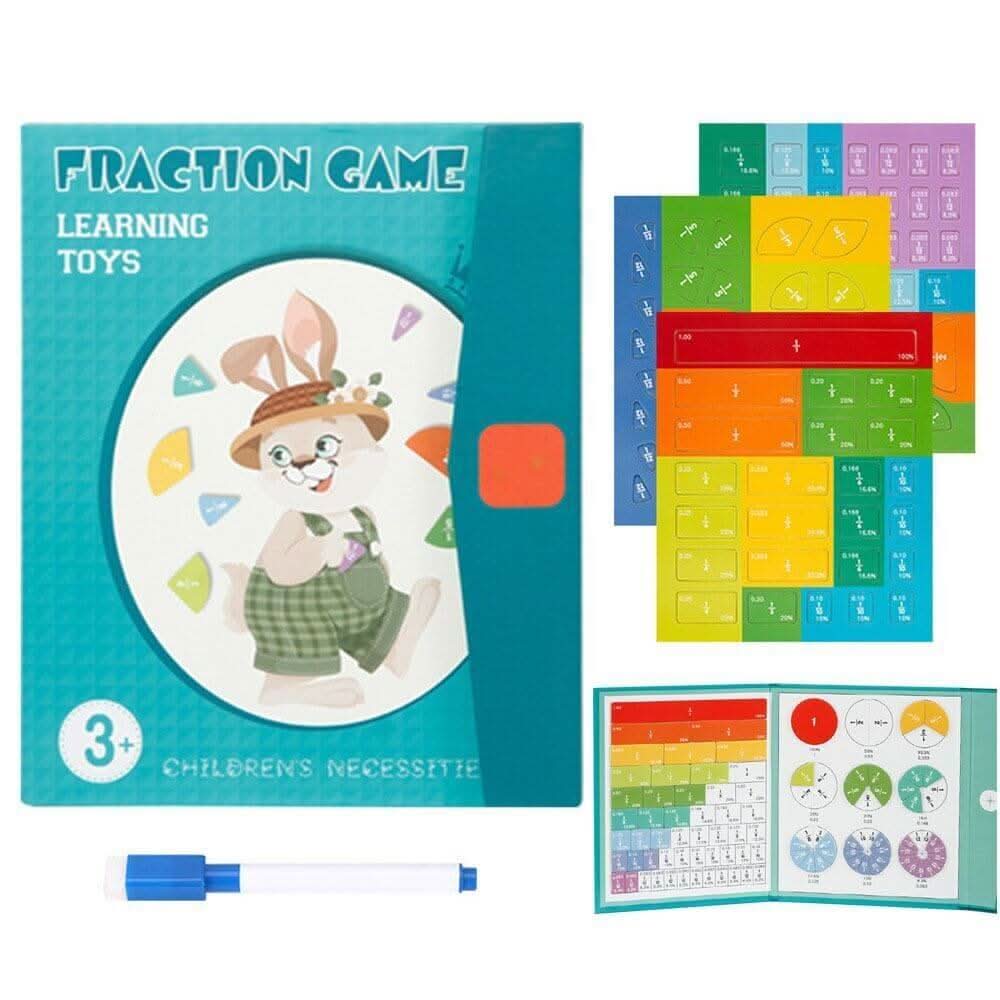 NovaLearn Magnetic Fraction Disc Set — Decimals, Percentages & Fractions