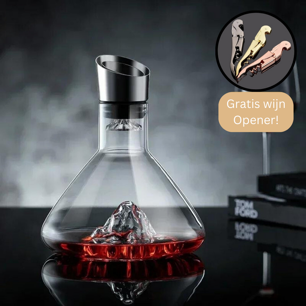 Iceberg Wine Decanter — Crystal Glass, 12-Channel Aeration
