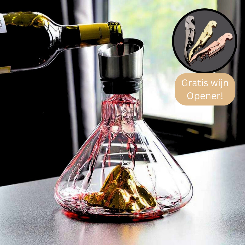 Iceberg Wine Decanter — Crystal Glass, 12-Channel Aeration