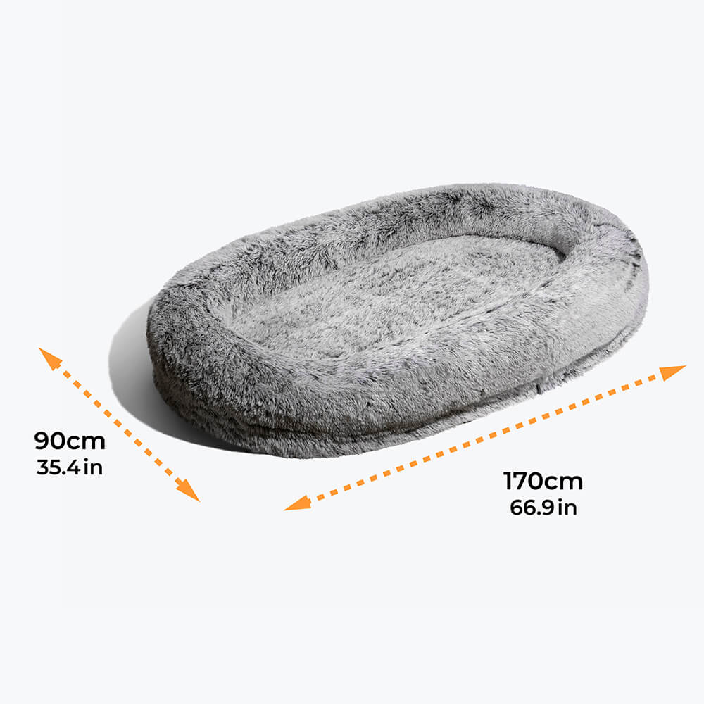 Cama donut para perros — espuma ortopédica, borde alto, antideslizante