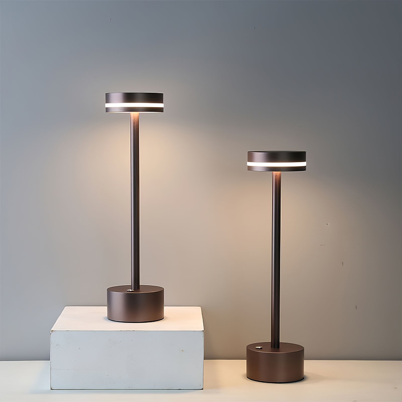 LumaFable Warm Glow LED Table Lamp — USB Rechargeable