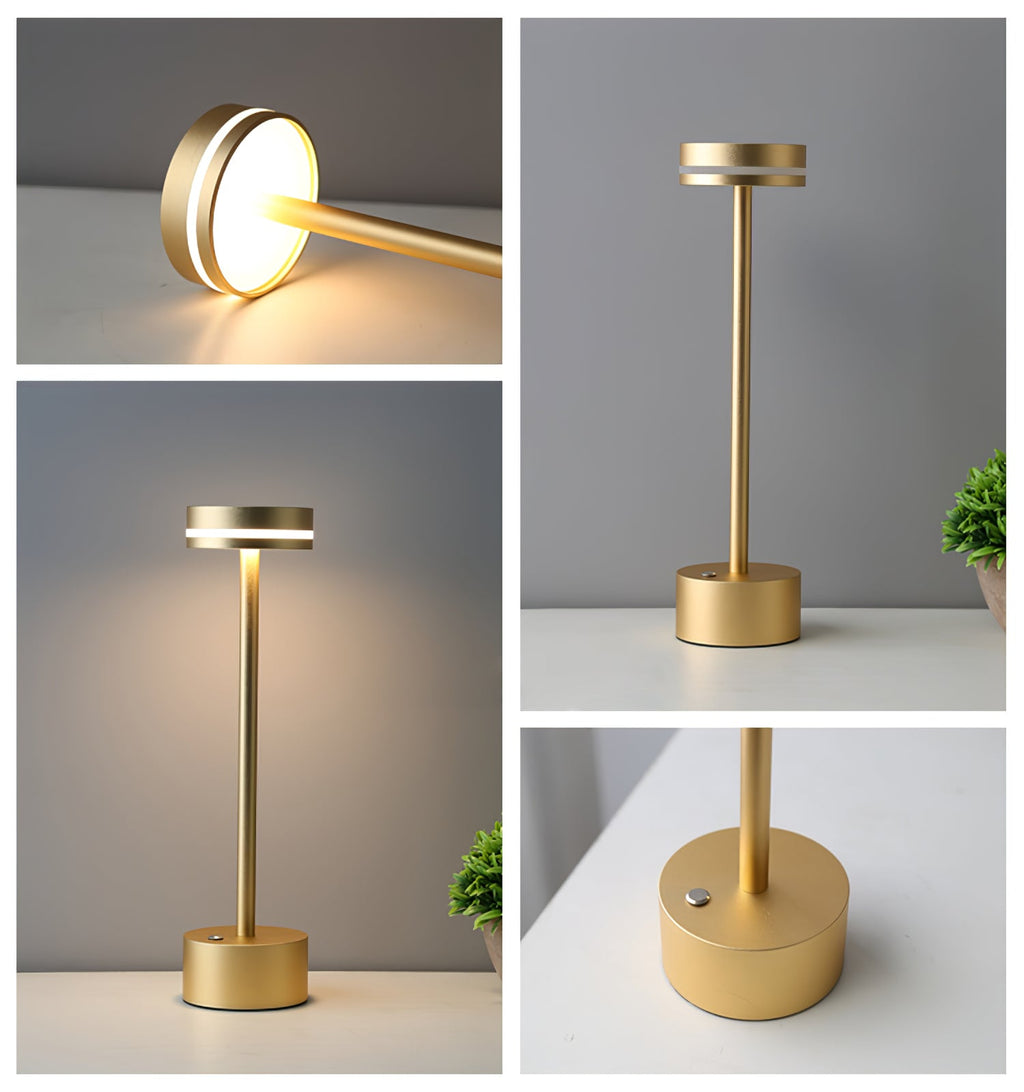 LumaFable Warm Glow LED Table Lamp — USB Rechargeable