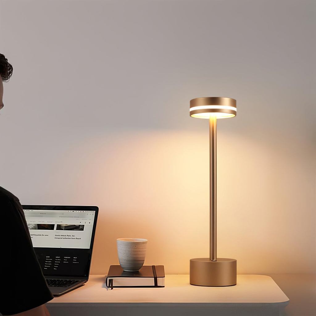 LumaFable Warm Glow LED Table Lamp — USB Rechargeable