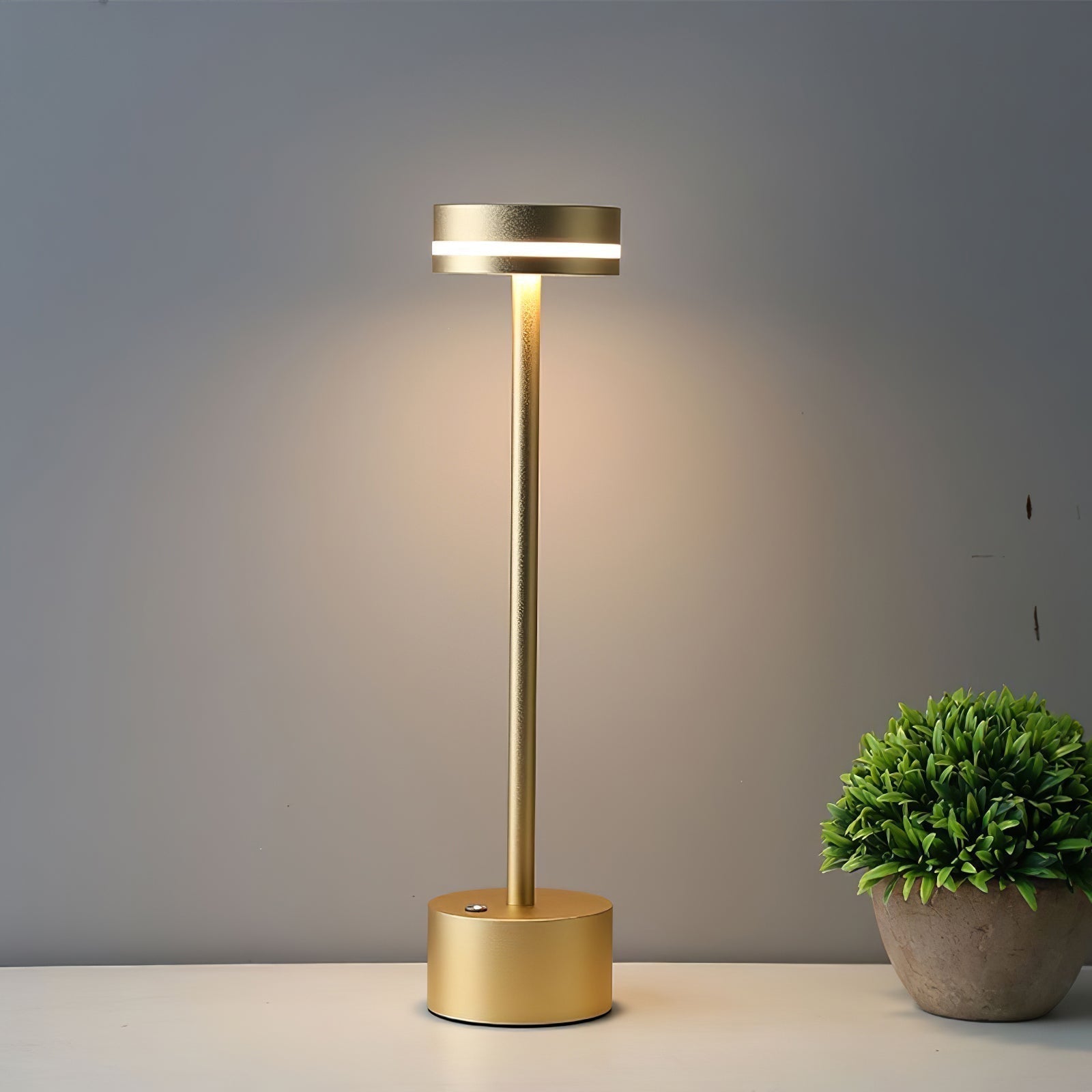 LumaFable Warm Glow LED Table Lamp — USB Rechargeable