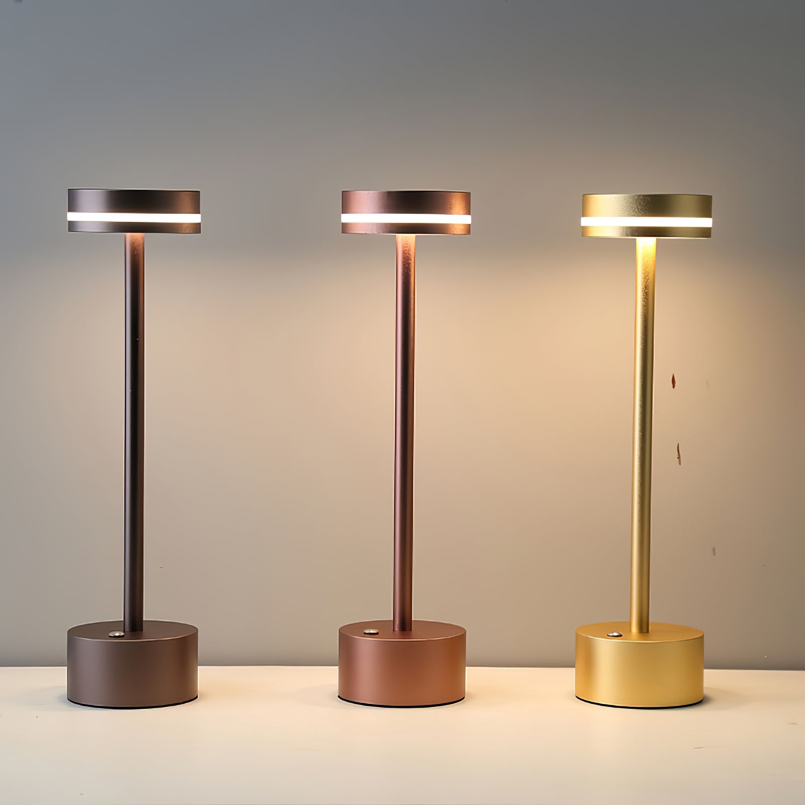 LumaFable Warm Glow LED Table Lamp — USB Rechargeable
