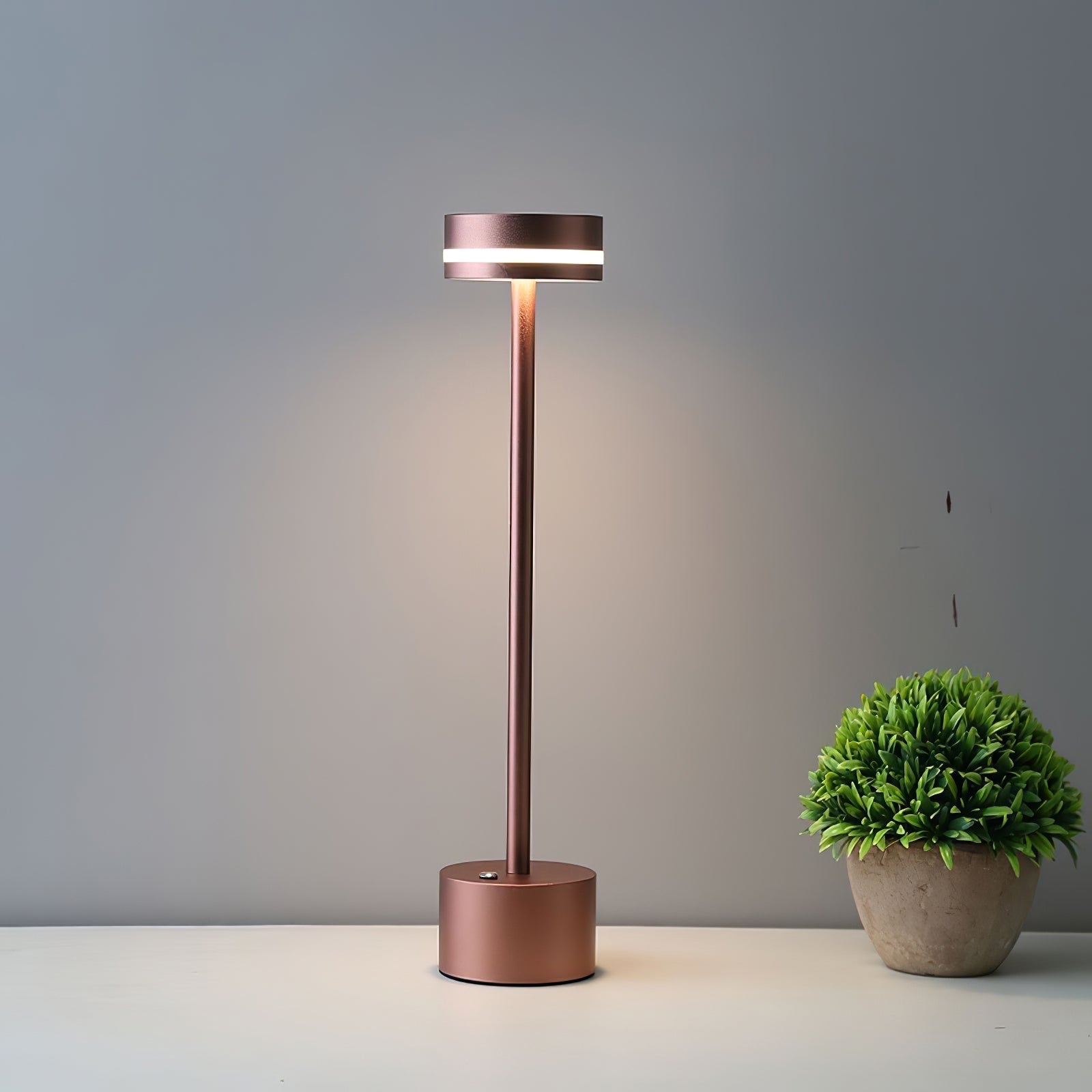LumaFable Warm Glow LED Table Lamp — USB Rechargeable