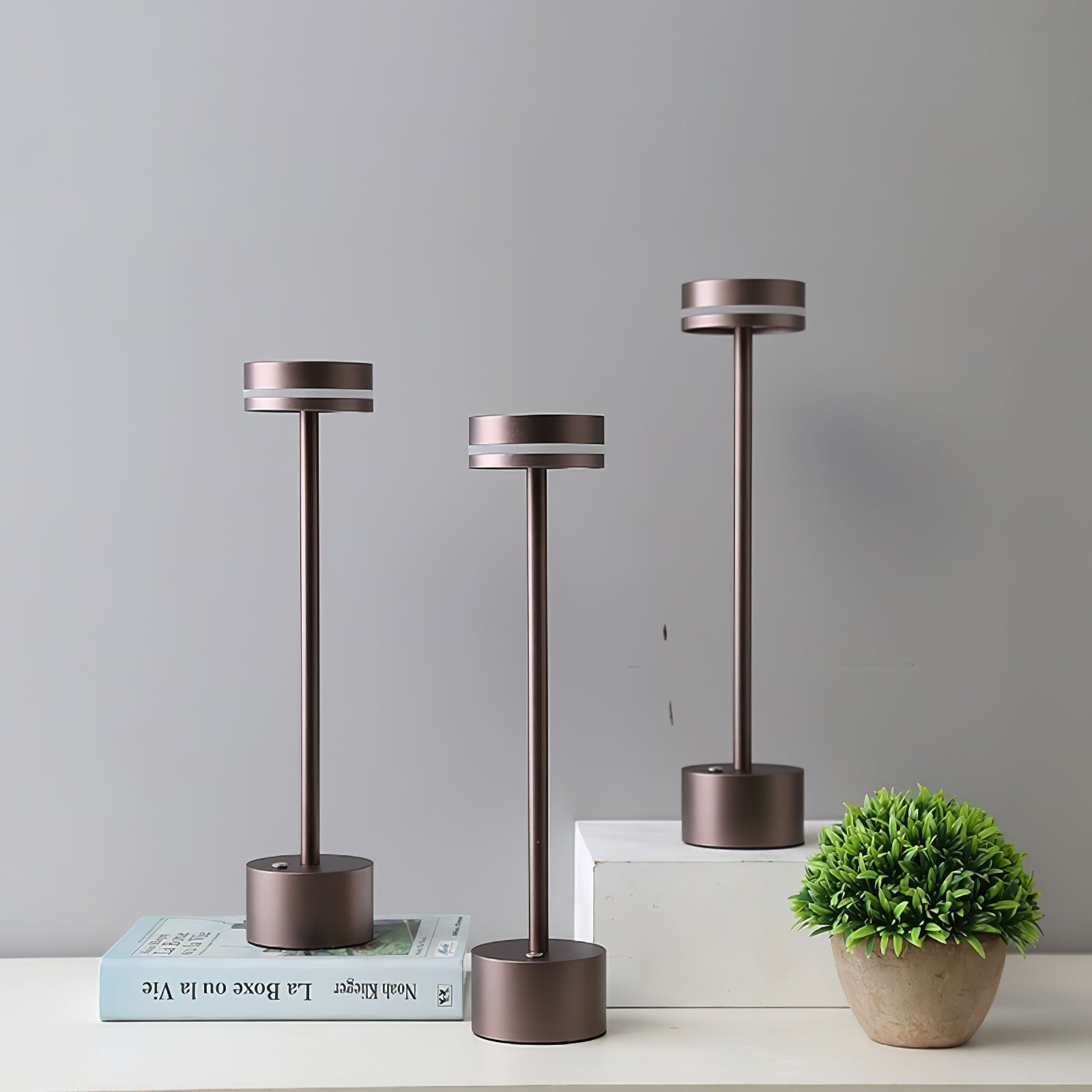LumaFable Warm Glow LED Table Lamp — USB Rechargeable